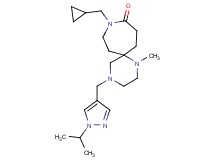 9-(cyclopropylmethyl)-4-[(1-isopropyl-1H-pyrazol-4-yl)methyl]-1-methyl-1,4,9-triazaspiro[5.6]dodecan-10-one