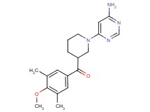 [1-(6-aminopyrimidin-4-yl)piperidin-3-yl](4-methoxy-3,5-dimethylphenyl)methanone