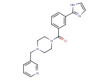 1-[3-(1H-imidazol-2-yl)benzoyl]-4-(pyridin-3-ylmethyl)piperazine