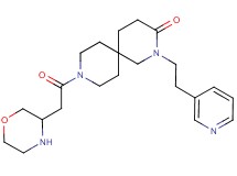9-(morpholin-3-ylacetyl)-2-(2-pyridin-3-ylethyl)-2,9-diazaspiro[5.5]undecan-3-one