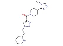 4-(4-methyl-4H-1,2,4-triazol-3-yl)-1-{[1-(2-piperidin-2-ylethyl)-1H-1,2,3-triazol-4-yl]carbonyl}piperidine