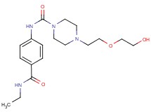 N-{4-[(ethylamino)carbonyl]phenyl}-4-[2-(2-hydroxyethoxy)ethyl]piperazine-1-carboxamide