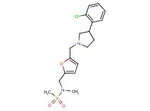 N-[(5-{[3-(2-chlorophenyl)pyrrolidin-1-yl]methyl}-2-furyl)methyl]-N-methylmethanesulfonamide
