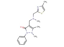 1,5-dimethyl-4-({methyl[(4-methyl-1,3-thiazol-2-yl)methyl]amino}methyl)-2-phenyl-1,2-dihydro-3H-pyrazol-3-one