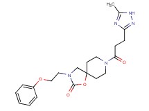8-[3-(5-methyl-1H-1,2,4-triazol-3-yl)propanoyl]-3-(2-phenoxyethyl)-1-oxa-3,8-diazaspiro[4.5]decan-2-one