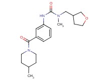 N-methyl-N'-{3-[(4-methylpiperidin-1-yl)carbonyl]phenyl}-N-(tetrahydrofuran-3-ylmethyl)urea