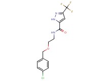 N-{2-[(4-chlorobenzyl)oxy]ethyl}-3-(trifluoromethyl)-1H-pyrazole-5-carboxamide