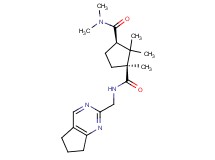 (1S*,3R*)-N~1~-(6,7-dihydro-5H-cyclopenta[d]pyrimidin-2-ylmethyl)-N~3~,N~3~,1,2,2-pentamethyl-1,3-cyclopentanedicarboxamide