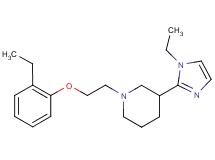 3-(1-ethyl-1H-imidazol-2-yl)-1-[2-(2-ethylphenoxy)ethyl]piperidine