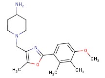 1-{[2-(4-methoxy-2,3-dimethylphenyl)-5-methyl-1,3-oxazol-4-yl]methyl}piperidin-4-amine