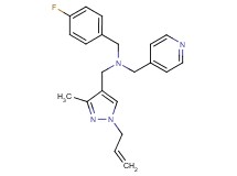 1-(1-allyl-3-methyl-1H-pyrazol-4-yl)-N-(4-fluorobenzyl)-N-(pyridin-4-ylmethyl)methanamine
