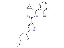 1-(cis-4-aminocyclohexyl)-N-[cyclopropyl(3-methylpyridin-2-yl)methyl]-1H-1,2,3-triazole-4-carboxamide