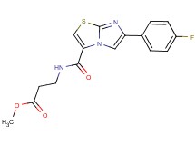 methyl N-{[6-(4-fluorophenyl)imidazo[2,1-b][1,3]thiazol-3-yl]carbonyl}-beta-alaninate