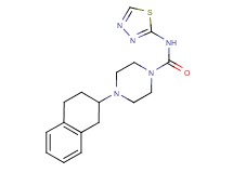 4-(1,2,3,4-tetrahydronaphthalen-2-yl)-N-1,3,4-thiadiazol-2-ylpiperazine-1-carboxamide