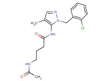 4-(acetylamino)-N-[1-(2-chlorobenzyl)-4-methyl-1H-pyrazol-5-yl]butanamide