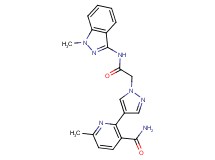6-methyl-2-(1-{2-[(1-methyl-1H-indazol-3-yl)amino]-2-oxoethyl}-1H-pyrazol-4-yl)nicotinamide