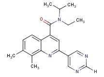 N-ethyl-N-isopropyl-7,8-dimethyl-2-pyrimidin-5-ylquinoline-4-carboxamide