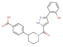 4-(1-{[3-(2-hydroxyphenyl)-1H-pyrazol-5-yl]carbonyl}piperidin-3-yl)benzoic acid