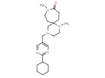 4-[(2-cyclohexylpyrimidin-5-yl)methyl]-1,9-dimethyl-1,4,9-triazaspiro[5.6]dodecan-10-one