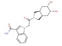 1-{2-[(3aR*,5R*,6S*,7aS*)-5,6-dihydroxyoctahydro-2H-isoindol-2-yl]-2-oxoethyl}-1H-indole-3-carboxamide