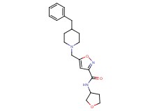 5-[(4-benzyl-1-piperidinyl)methyl]-N-(tetrahydro-3-furanyl)-3-isoxazolecarboxamide