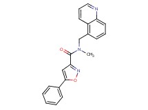 N-methyl-5-phenyl-N-(5-quinolinylmethyl)-3-isoxazolecarboxamide