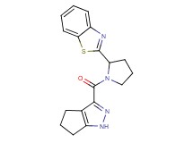 2-[1-(1,4,5,6-tetrahydrocyclopenta[c]pyrazol-3-ylcarbonyl)-2-pyrrolidinyl]-1,3-benzothiazole