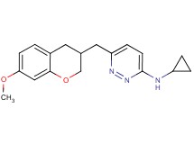 N-cyclopropyl-6-[(7-methoxy-3,4-dihydro-2H-chromen-3-yl)methyl]pyridazin-3-amine