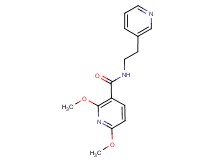 2,6-dimethoxy-N-(2-pyridin-3-ylethyl)nicotinamide