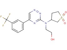 2-((1,1-dioxidotetrahydro-3-thienyl){5-[3-(trifluoromethyl)phenyl]-1,2,4-triazin-3-yl}amino)ethanol