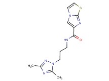 N-[3-(3,5-dimethyl-1H-1,2,4-triazol-1-yl)propyl]imidazo[2,1-b][1,3]thiazole-6-carboxamide