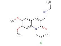 1-(2-chloro-2-propen-1-yl)-3-[(ethylamino)methyl]-6,7-dimethoxy-2(1H)-quinolinone