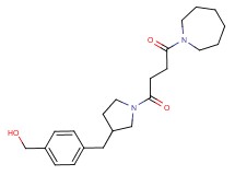 (4-{[1-(4-azepan-1-yl-4-oxobutanoyl)pyrrolidin-3-yl]methyl}phenyl)methanol