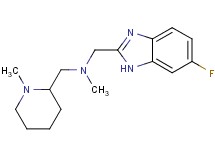 [(6-fluoro-1H-benzimidazol-2-yl)methyl]methyl[(1-methyl-2-piperidinyl)methyl]amine bis(trifluoroacetate)