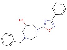 1-benzyl-4-(3-phenyl-1,2,4-oxadiazol-5-yl)-1,4-diazepan-6-ol