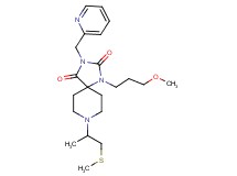 1-(3-methoxypropyl)-8-[1-methyl-2-(methylthio)ethyl]-3-(2-pyridinylmethyl)-1,3,8-triazaspiro[4.5]decane-2,4-dione