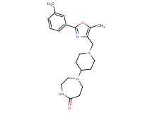 1-(1-{[5-methyl-2-(3-methylphenyl)-1,3-oxazol-4-yl]methyl}-4-piperidinyl)-1,4-diazepan-5-one