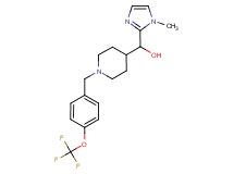 (1-methyl-1H-imidazol-2-yl){1-[4-(trifluoromethoxy)benzyl]piperidin-4-yl}methanol