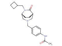 N-(4-{[(1S*,5R*)-6-(cyclobutylmethyl)-7-oxo-3,6-diazabicyclo[3.2.2]non-3-yl]methyl}phenyl)acetamide