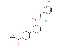 1'-(cyclopropylcarbonyl)-N-(3-hydroxybenzyl)-N-methyl-1,4'-bipiperidine-3-carboxamide