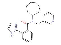 N-cycloheptyl-2-(1H-imidazol-2-yl)-N-(pyridin-3-ylmethyl)benzamide