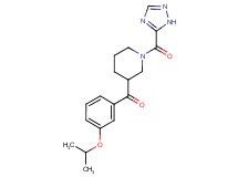 (3-isopropoxyphenyl)[1-(1H-1,2,4-triazol-5-ylcarbonyl)piperidin-3-yl]methanone