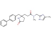 3-[2-(4-biphenylylmethyl)-5-oxo-2-pyrrolidinyl]-N-methyl-N-[(4-methyl-1H-imidazol-2-yl)methyl]propanamide