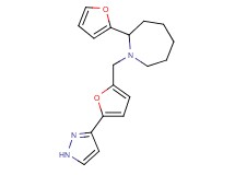 2-(2-furyl)-1-{[5-(1H-pyrazol-3-yl)-2-furyl]methyl}azepane