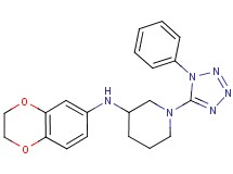 N-(2,3-dihydro-1,4-benzodioxin-6-yl)-1-(1-phenyl-1H-tetrazol-5-yl)-3-piperidinamine