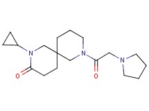2-cyclopropyl-8-(pyrrolidin-1-ylacetyl)-2,8-diazaspiro[5.5]undecan-3-one