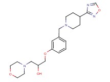 1-morpholin-4-yl-3-(3-{[4-(1,2,4-oxadiazol-3-yl)piperidin-1-yl]methyl}phenoxy)propan-2-ol