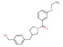 (4-{[1-(3-ethoxybenzoyl)pyrrolidin-3-yl]methyl}phenyl)methanol
