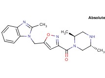 1-[(3-{[(2S,5R)-2,5-dimethyl-1-piperazinyl]carbonyl}-5-isoxazolyl)methyl]-2-methyl-1H-benzimidazole dihydrochloride
