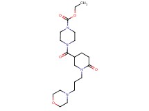 ethyl 4-({1-[3-(4-morpholinyl)propyl]-6-oxo-3-piperidinyl}carbonyl)-1-piperazinecarboxylate